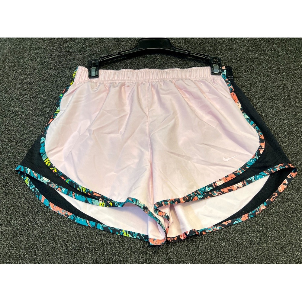 Nike Dri-Fit Tempo Lightweight Running Shorts Womens Medium Pink Elastic Waist